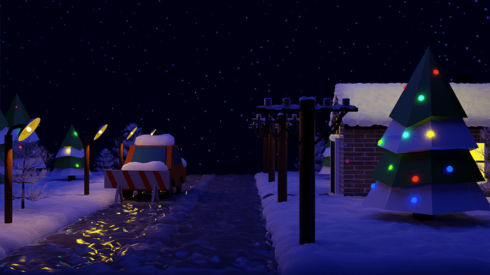 Snow road