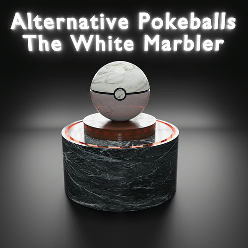 The White Marbler Pokeball