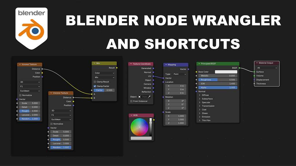 Node wrangler and shortcuts - Tutorials, Tips and Tricks - Blender ...