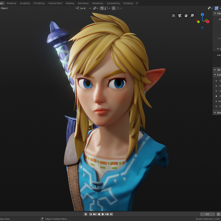 Link from the Legend of Zelda - Finished Projects - Blender Artists ...