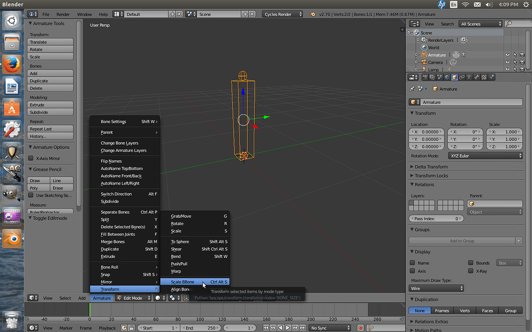 Scaling Of B-Bones - Animation And Rigging - Blender Artists Community