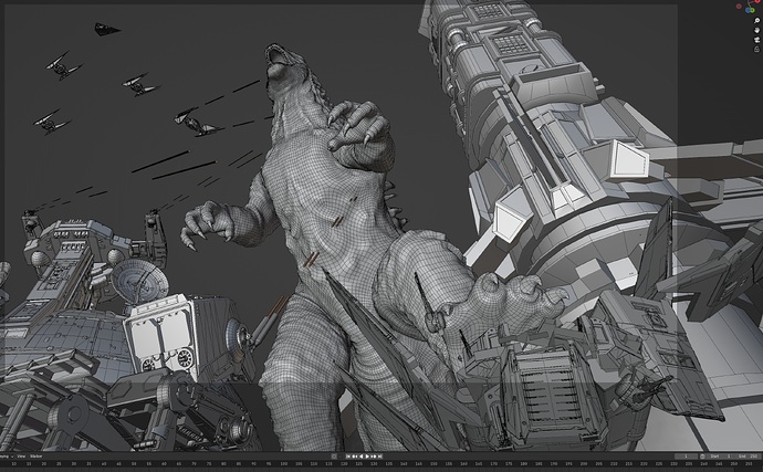 Godzilla vs The Empire Viewport