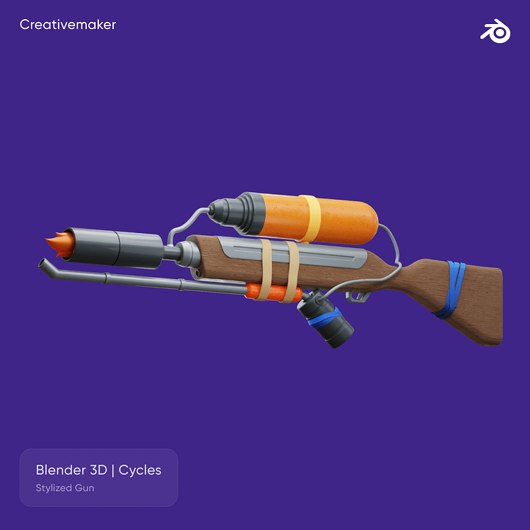 Stylized gun (Flamethrower) - Finished Projects - Blender Artists Community