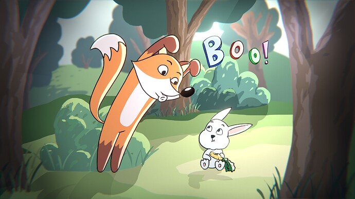 Fox And Bunny - Boo!