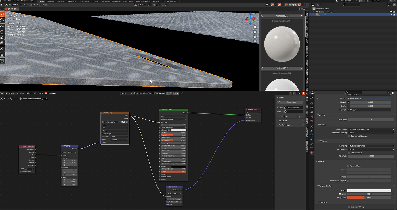 Subdivision for displacement - Lighting and Rendering - Blender Artists ...