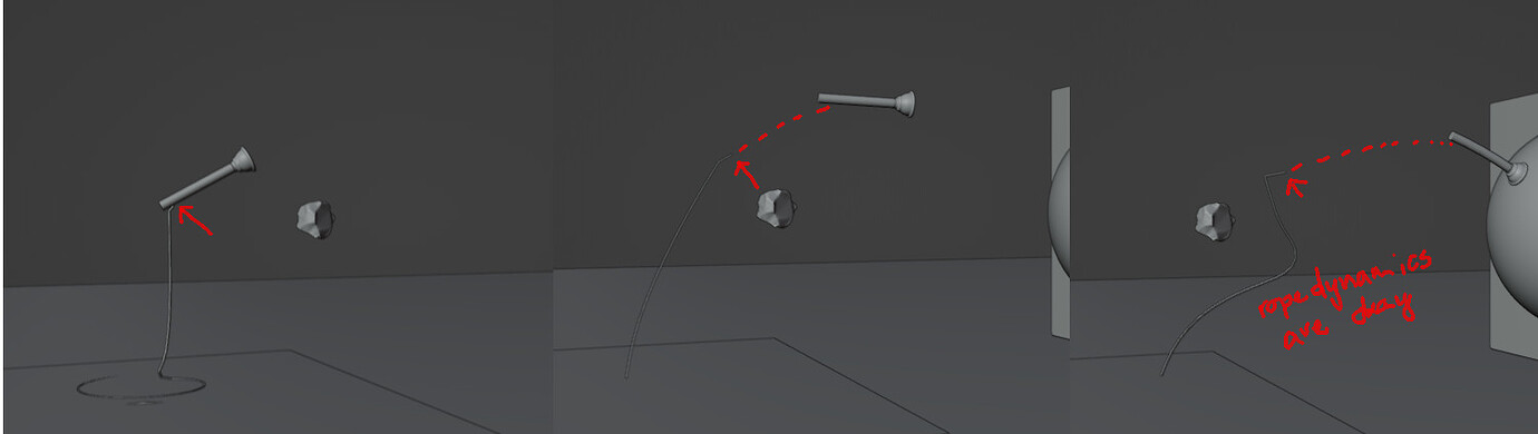 Hooked rope to animated object is losing the connection to hook. why ...