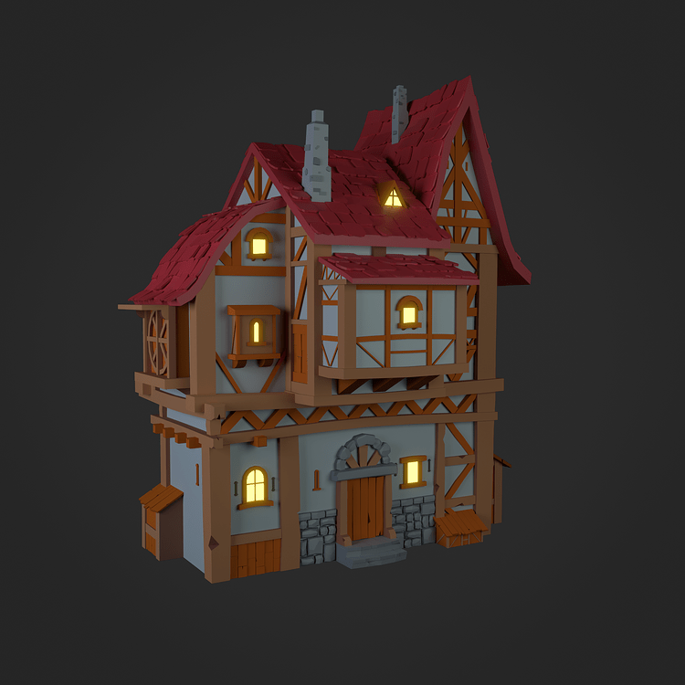 Stylized House - Finished Projects - Blender Artists Community