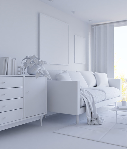LivingroomClayRender2