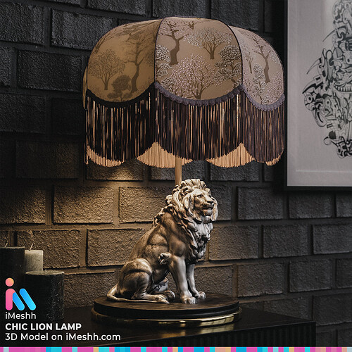 220831 Chic Lion Lamp