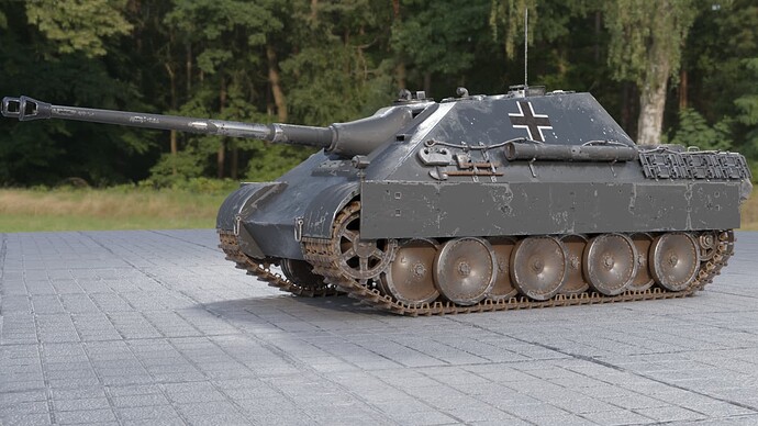 2_Weathered Jagdpanther (Left Front)