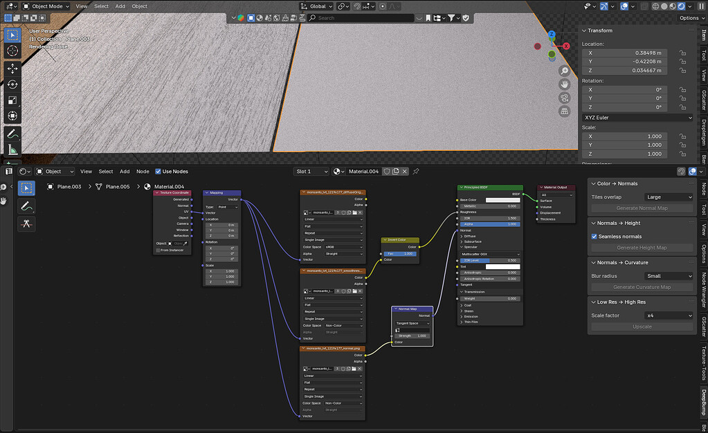 Normal Map don't working after Apply Scale - Materials and Textures ...