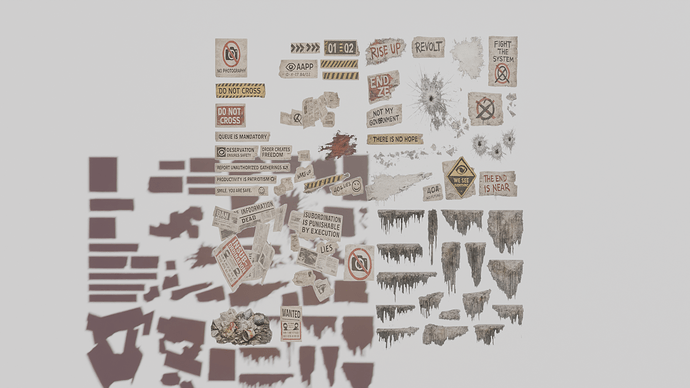 The stickers were initially generated with the help of AI (because my drawing skills are... let's just say, not great 😄). After many hours of discussions about the project, they still needed a lot of manual editing in Krita: cutting, positioning, color correction, fixing distorted letters, and plenty of other tweaks. Not all of them made it into this project, but I'm sure they'll come in handy in future ones.