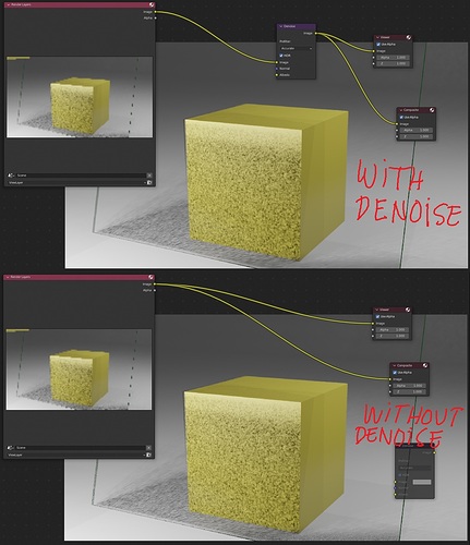 Denoise node no effect, compositor, eevee - Compositing and Post ...