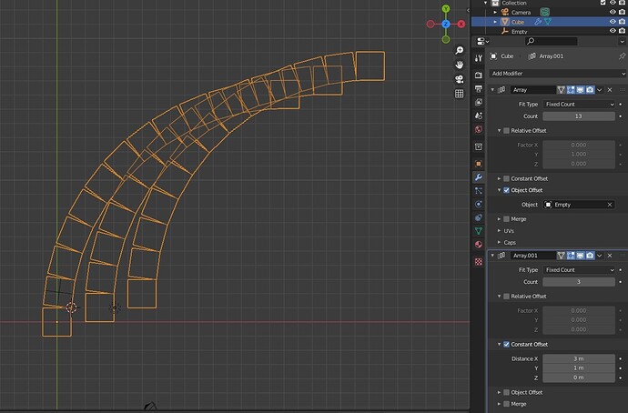 How to curve arrays on both X and Y axes and staying inside circle ...