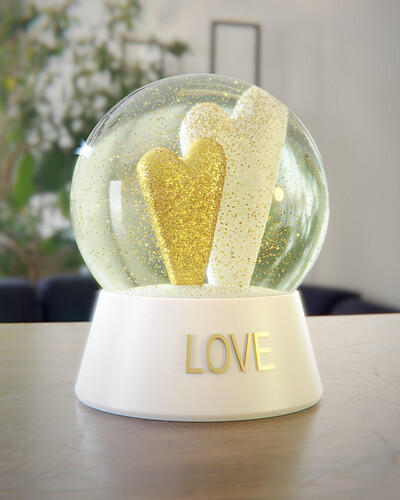 Snow globe - Love