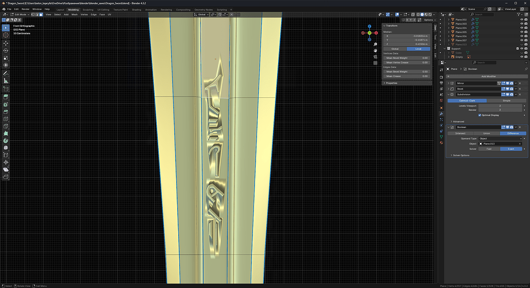Artifacts after using the Boolean modifier - Modeling - Blender Artists ...