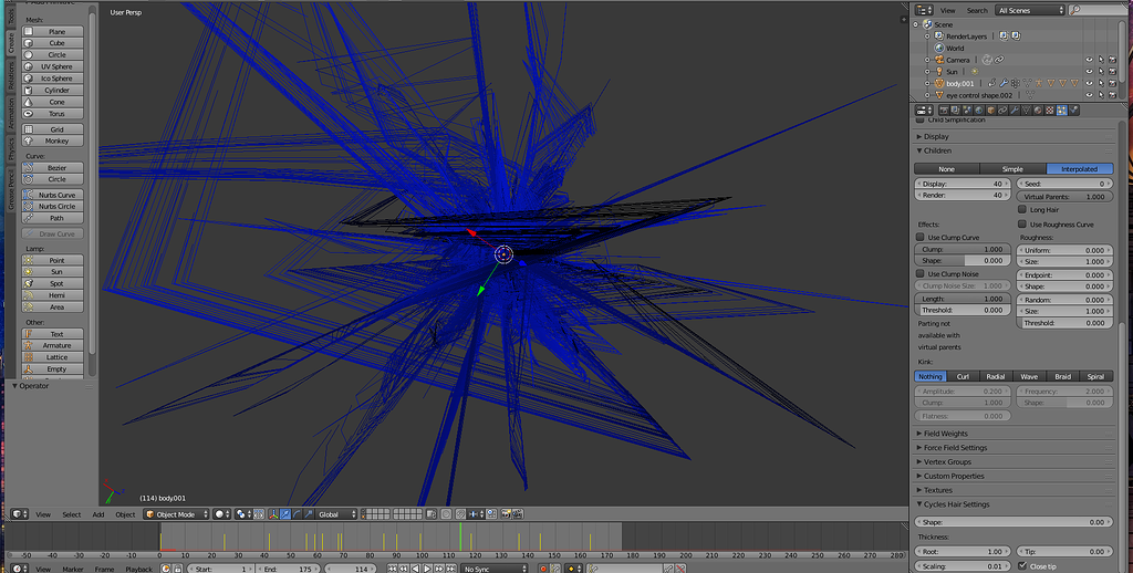 Hair particle going haywire - Particles and Physics Simulations ...