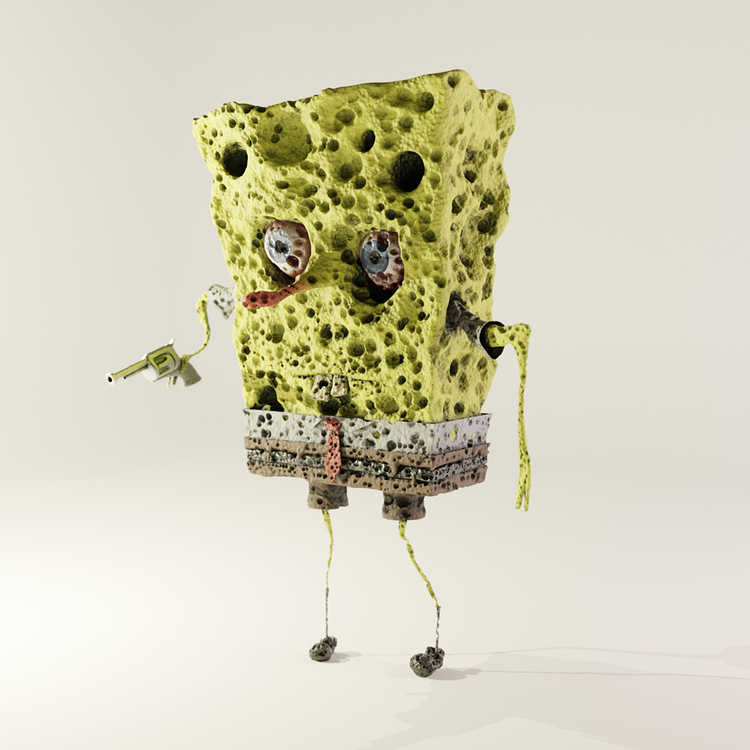 Trypophobia Spongebob - Finished Projects - Blender Artists Community