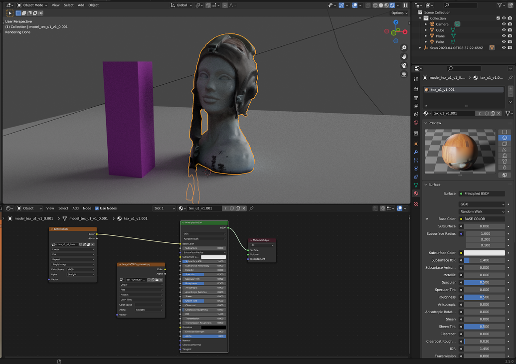 Imported scanned object not casting shadows SOLVED - Lighting and ...