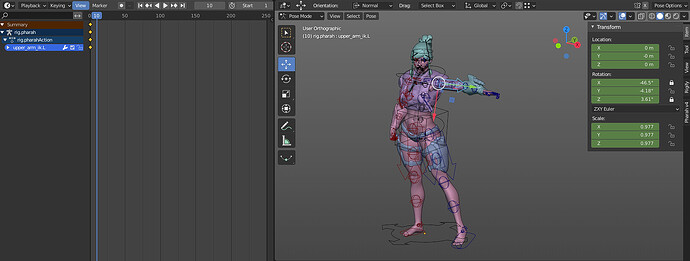 Problem where rotation and scale change when using Animation or Pose ...