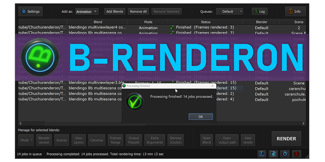 B-Renderon: Standalone Render Manager For Blender - Released Scripts ...