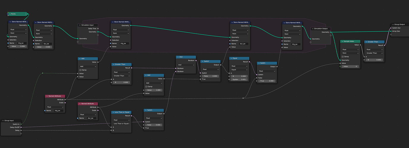 How to set-up a Trigger with Geometry Nodes? - Modeling - Blender ...