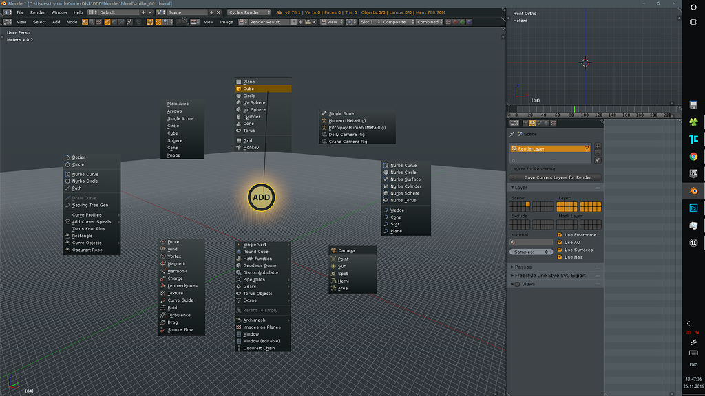 [Concept] Pie menu for ADD - Beginning Blender Code and Development ...