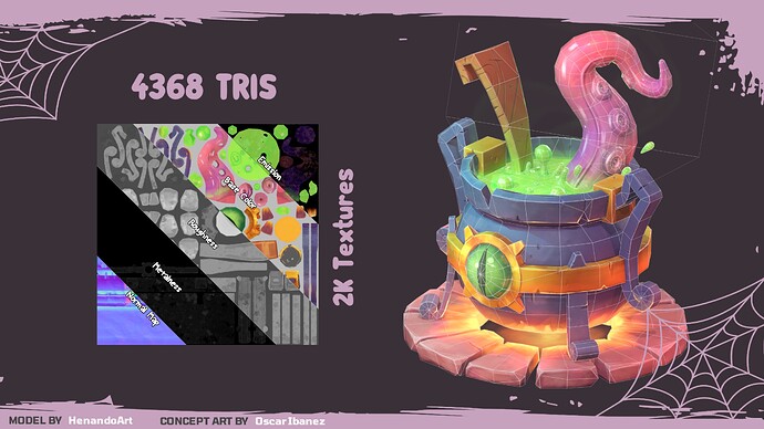 Stylized Cauldron - Game Ready Study - Finished Projects - Blender ...