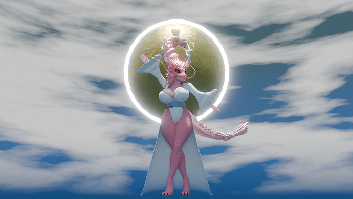 Pink Dragon Render 1