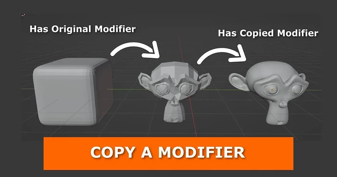How to copy or transfer a modifier from one object to another in ...