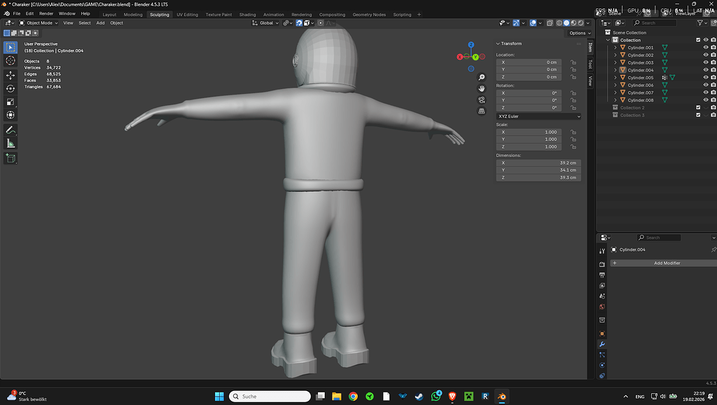 Help for Player Model - Modeling - Blender Artists Community
