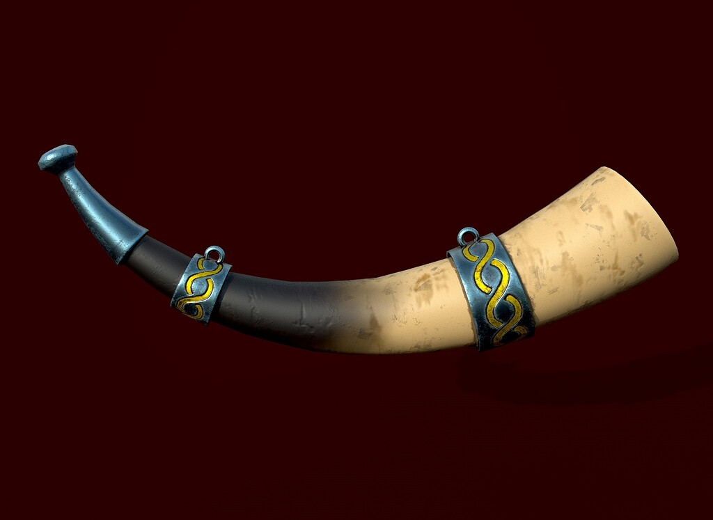 Viking War Horn - Finished Projects - Blender Artists Community