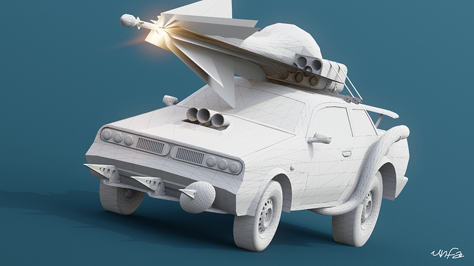 Car 01 wireframe