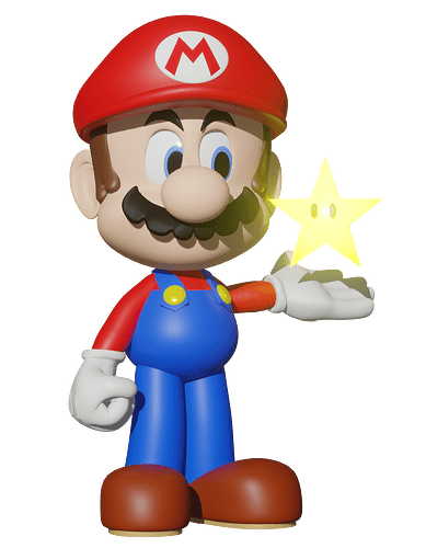Mario with Star