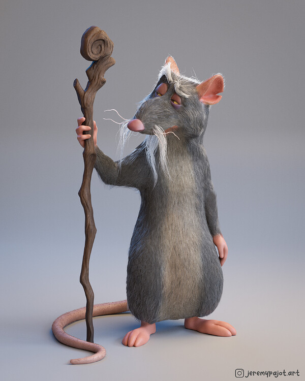 Sinister Splinter Master Splinter TMNT - Finished Projects - Blender Artists Community