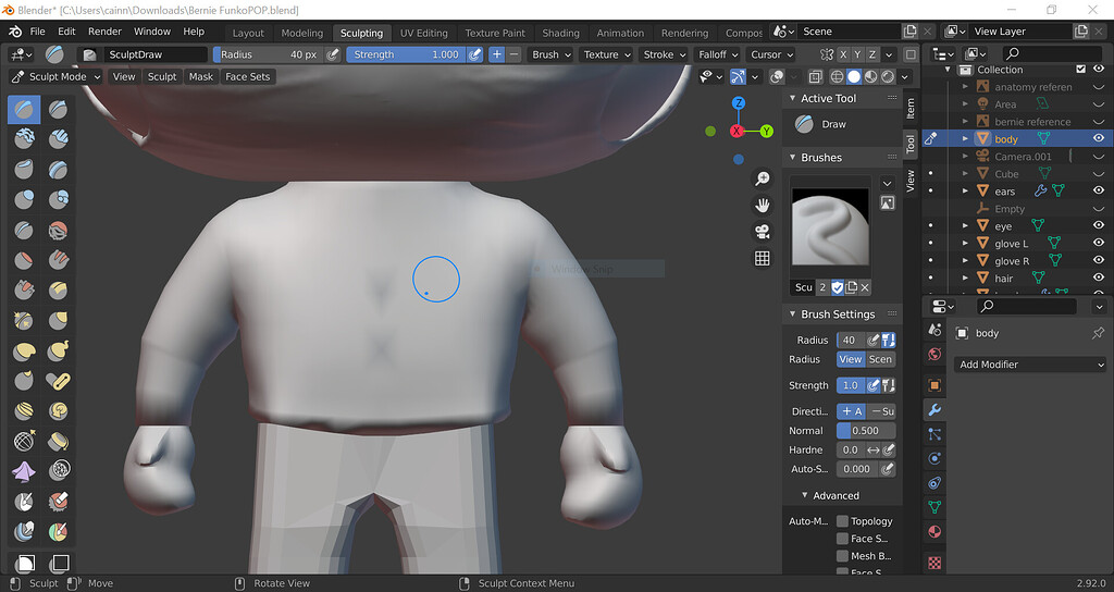 Smoothing artifacts when in sculpt mode - Basics & Interface - Blender ...