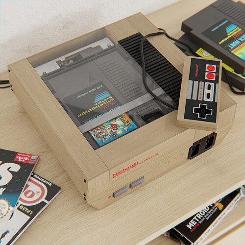 Custom Nintendo 8-bit - Finished Projects - Blender Artists Community