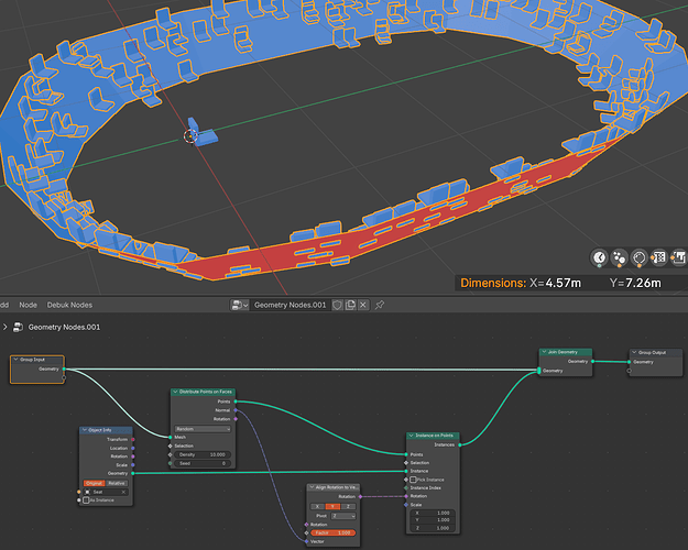 Blender 4.3 Geometry Nodes - Seat Instances Not Aligning Properly ...
