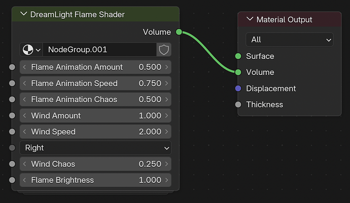 Flame Shader Controls