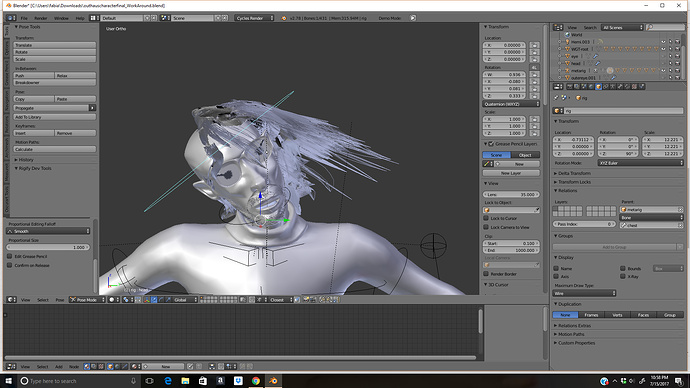 Hair Deformation Help - Particles and Physics Simulations - Blender ...