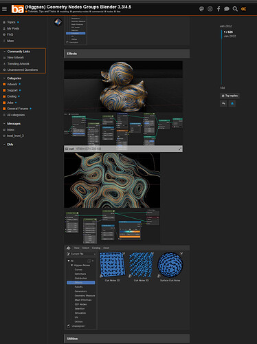Alien - String Simulation - Particles and Physics Simulations - Blender ...