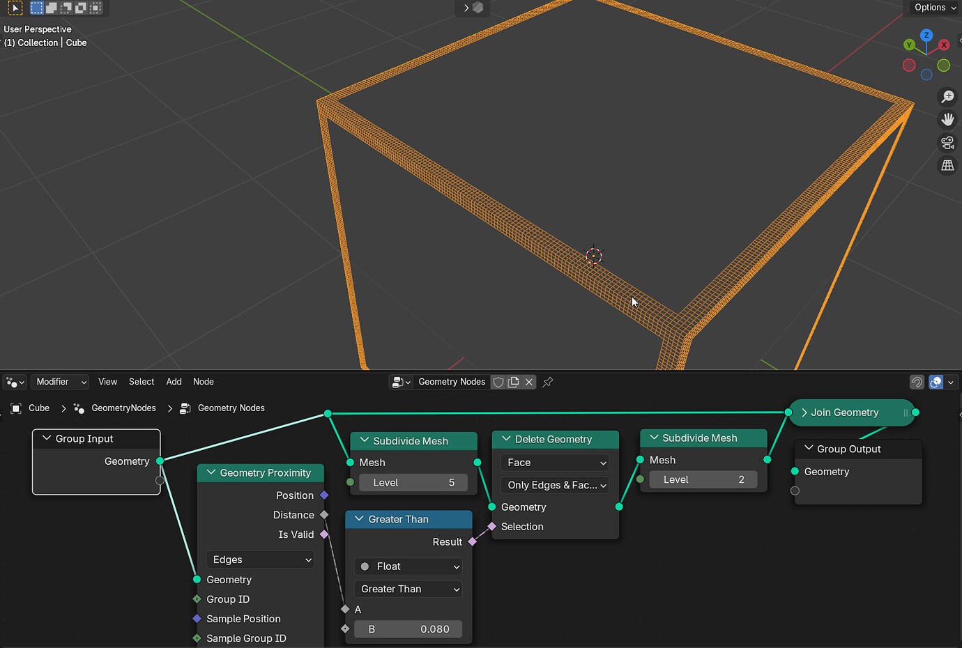 Subdivision at the edges - Modeling - Blender Artists Community