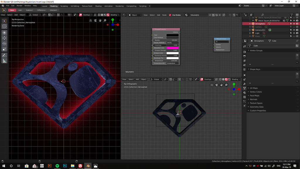 How to hide a volumetric object in the final render but keep the effect ...