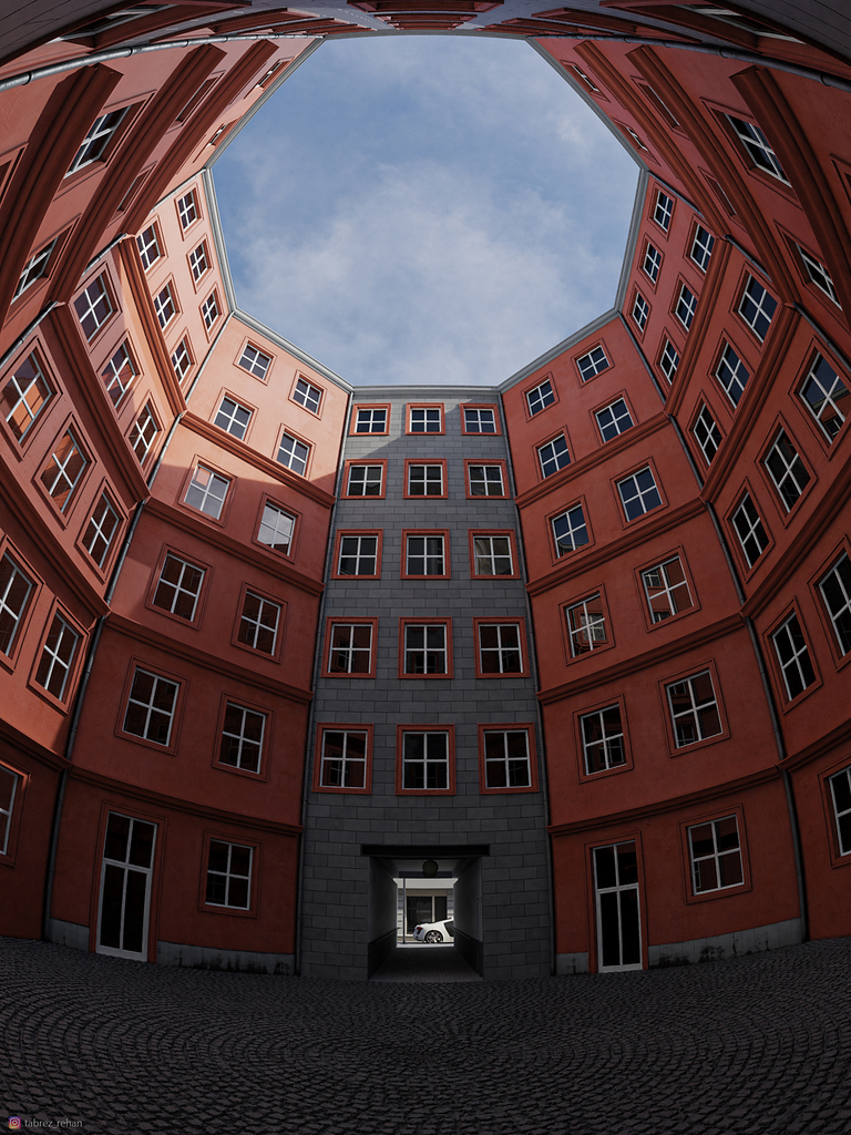 3D Render of Octagon Backyard, Berlin - Finished Projects - Blender ...