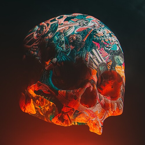 Colour Skull Compressed