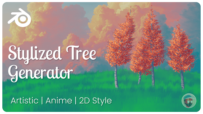 Stylized tree generator_ Asset - Finished Projects - Blender Artists ...