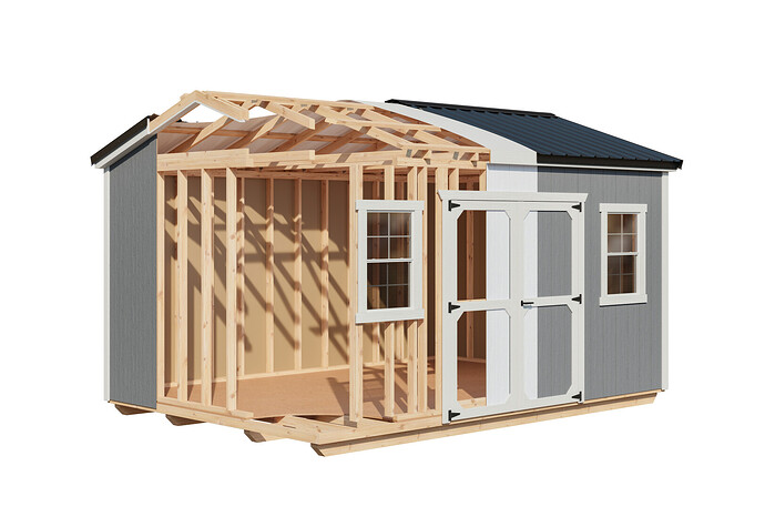 Finished Cape Cod Shed Interior - Finished Projects - Blender Artists ...