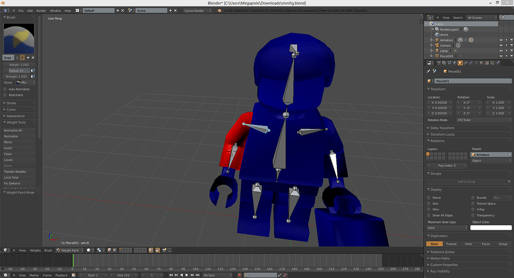 How do I reach the Vertex Weights Panel? - Animation and Rigging ...