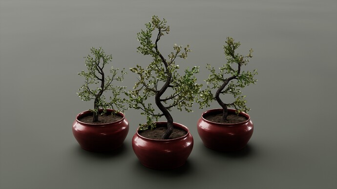 Bonzai trees - Finished Projects - Blender Artists Community