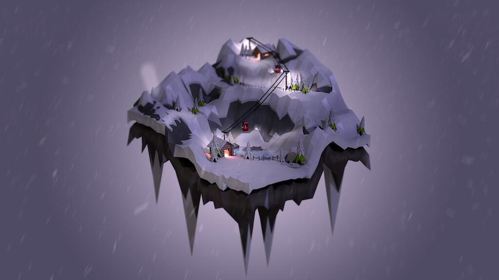 Low Poly Ski Resort - Finished Projects - Blender Artists Community